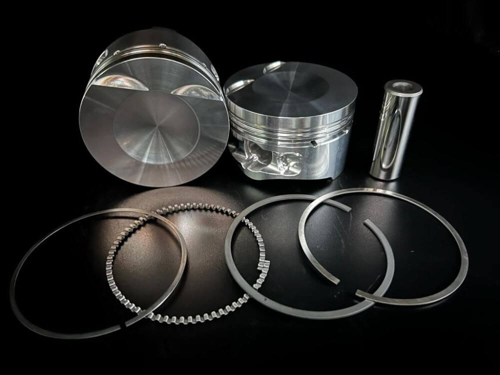 4Pcs Engine Piston & Ring Set 82.5mm – For Audi Passat EA888 MK2 2.0T – Solves Oil Burn
